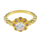 Fernanda Purple Halo Ring Gold Gemstone Sparkle Amethyst Purple