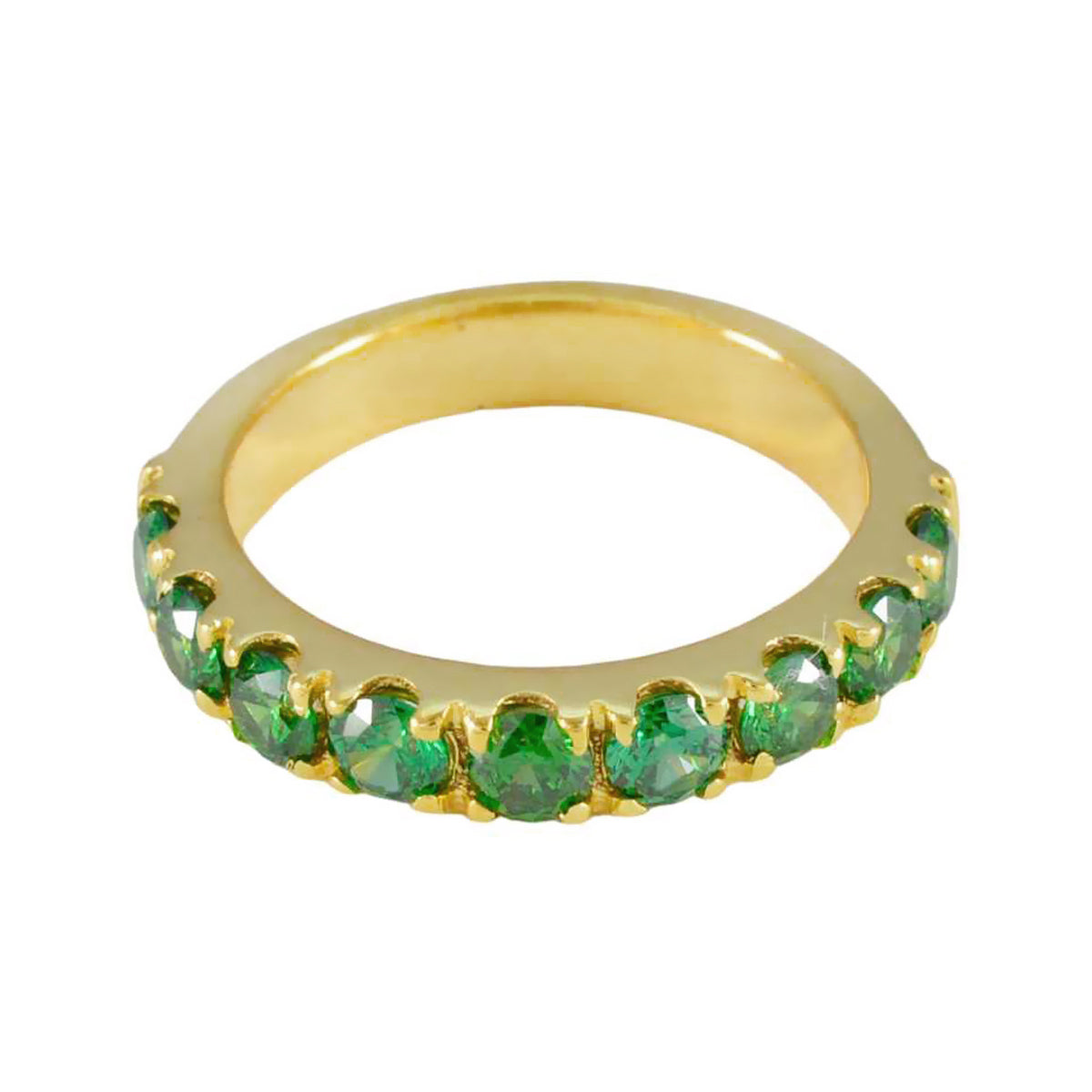 Bruna Eternity Green multiple Band Emerald CZ Green