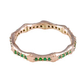 Nayara Eternity Green multiple Band Emerald CZ Green
