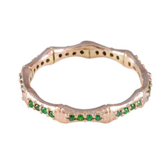 Nayara Eternity Green multiple Band Emerald CZ Green