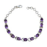 Audrey Purple Gemstone Bracelet for Stylish Elegance Amethyst Purple