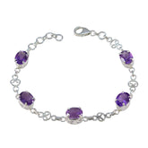 Aurora Purple Gemstone Bracelet for Everyday Glam Amethyst Purple