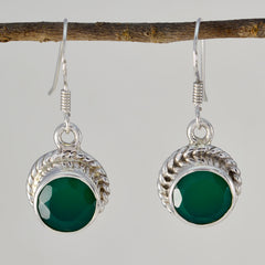 Joaquina Green Dangle Earrings with Elegant Design