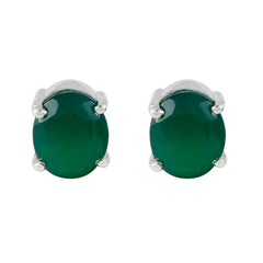 Natalia Green Gemstone Stud Earrings for Every Occasion Green Onyx Green Stud
