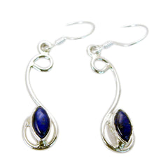 Dayana Blue Gemstone Dangle Earrings for Everyday Glam