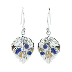 Patricia Blue Feather Dangle Earrings for Every Occasion Lapis Lazuli Blue Dangle
