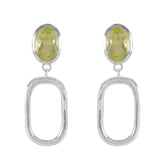 Giulia Yellow Solitaire Stud Earrings for Everyday Glam Lemon Quartz Yellow Stud