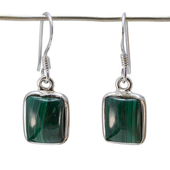 Kennedy Green Gemstone Dangle Earrings for Chic Style Malachite Green Dangle