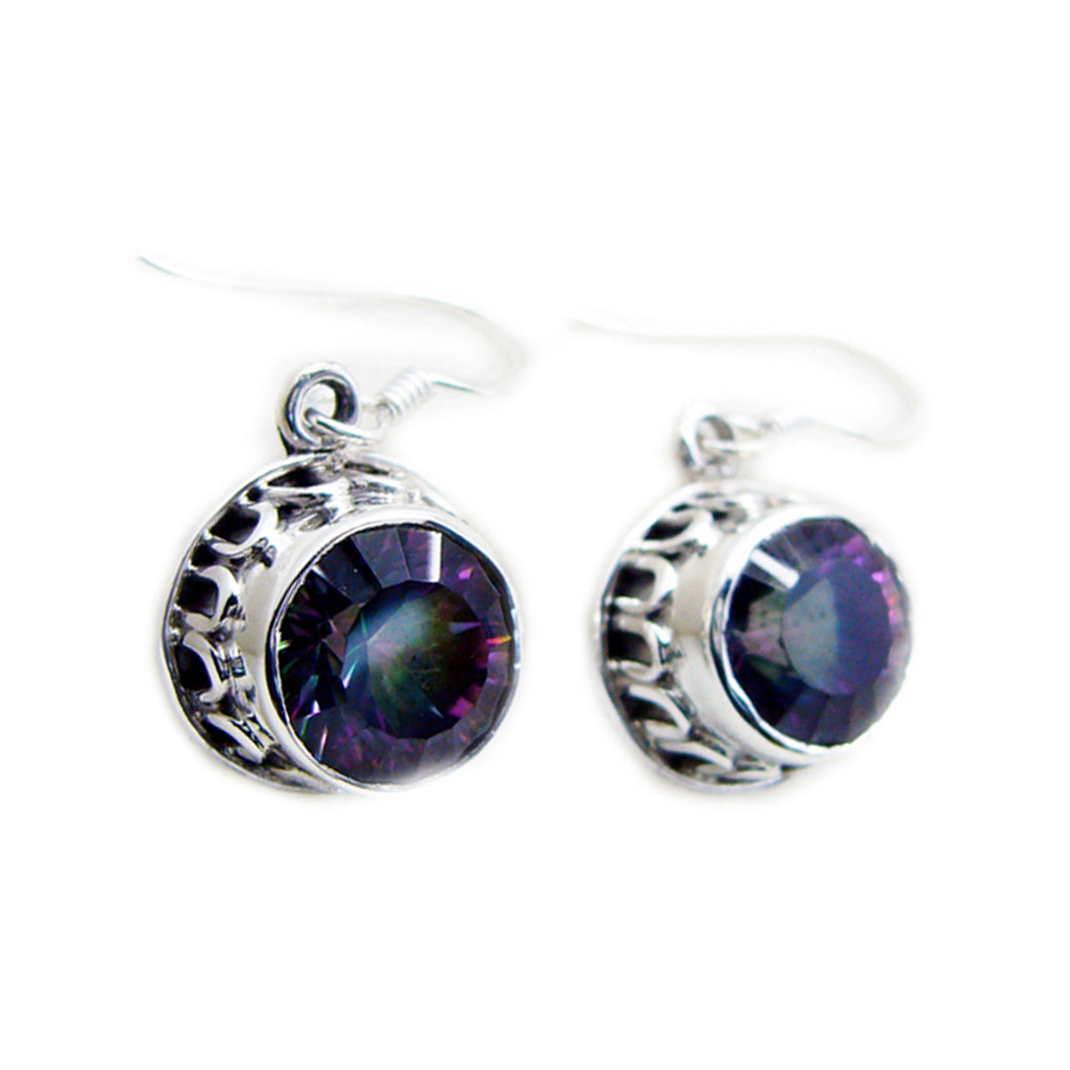Angeles Multicolor Dangle Earrings for Every Occasion Mystic Quartz multicolor Dangle