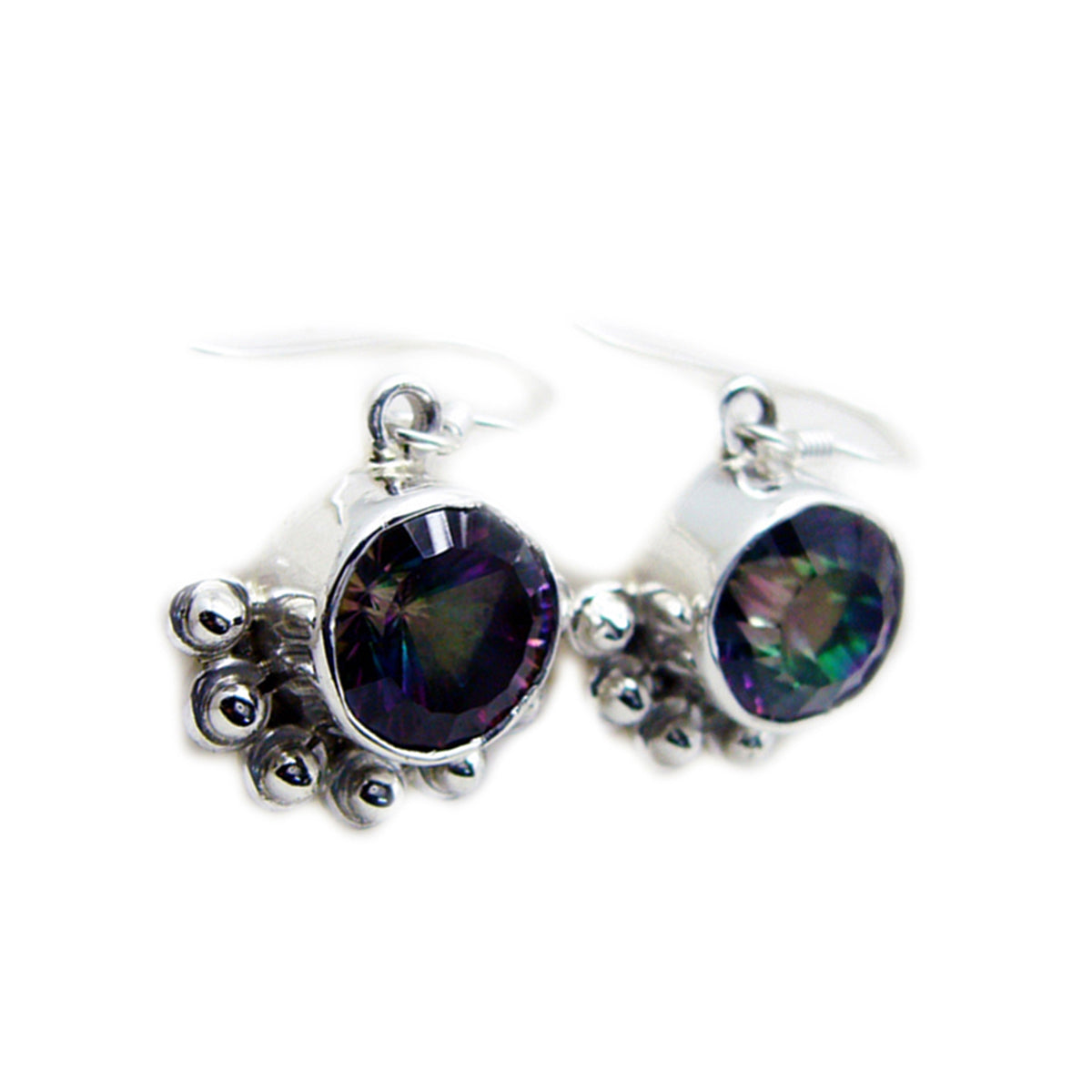 Bianca Multicolor Dangle Earrings for Everyday Glam Mystic Quartz multicolor Dangle