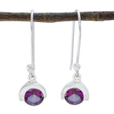 Amelia Multicolor Solitaire Dangle Earrings for Every Occasion Mystic Quartz multicolor Dangle