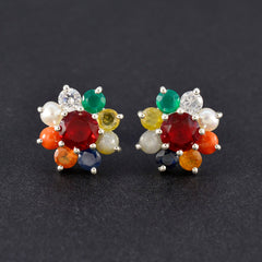 Maria Multicolor Stud Earrings for Everyday Glam