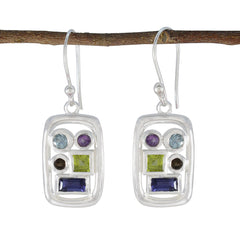 Daniela Multicolor Dangle Earrings with Gemstones Multi multicolor Dangle