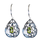 Alina Green Solitaire Dangle Earrings for Every Occasion Peridot Green Dangle