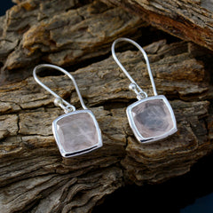 Natalie Pink Solitaire Dangle Earrings for Everyday Glam