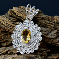 Mia Yellow Rope-Wire Statement Pendant