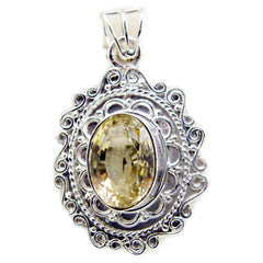 Mia Yellow Rope-Wire Statement Pendant Citrine Yellow Yellow