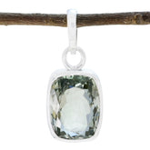 Daniela Light Green Gemstone Pendant for Everyday Wear Green Amethyst Light Green Light Green