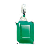 Nella Green Gemstone Pendant for Everyday Elegance Green Onyx Green Green