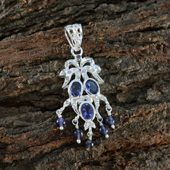 Yasmin Blue Pendant Necklace - Stunning Gemstone Design