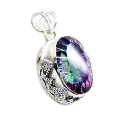 Fernanda Multicolor Statement Pendant for Bold Style Mystic Quartz multicolor Multicolor