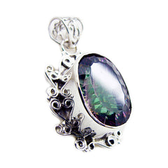 Florencia Multicolor Statement Pendant for Everyday Glam Mystic Quartz multicolor Multicolor