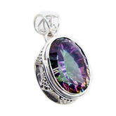 Rosa Multicolor Statement Pendant for Glamorous Looks Mystic Quartz multicolor Multicolor