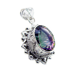 Anna Multicolor Statement Pendant for Every Occasion Mystic Quartz multicolor Multicolor