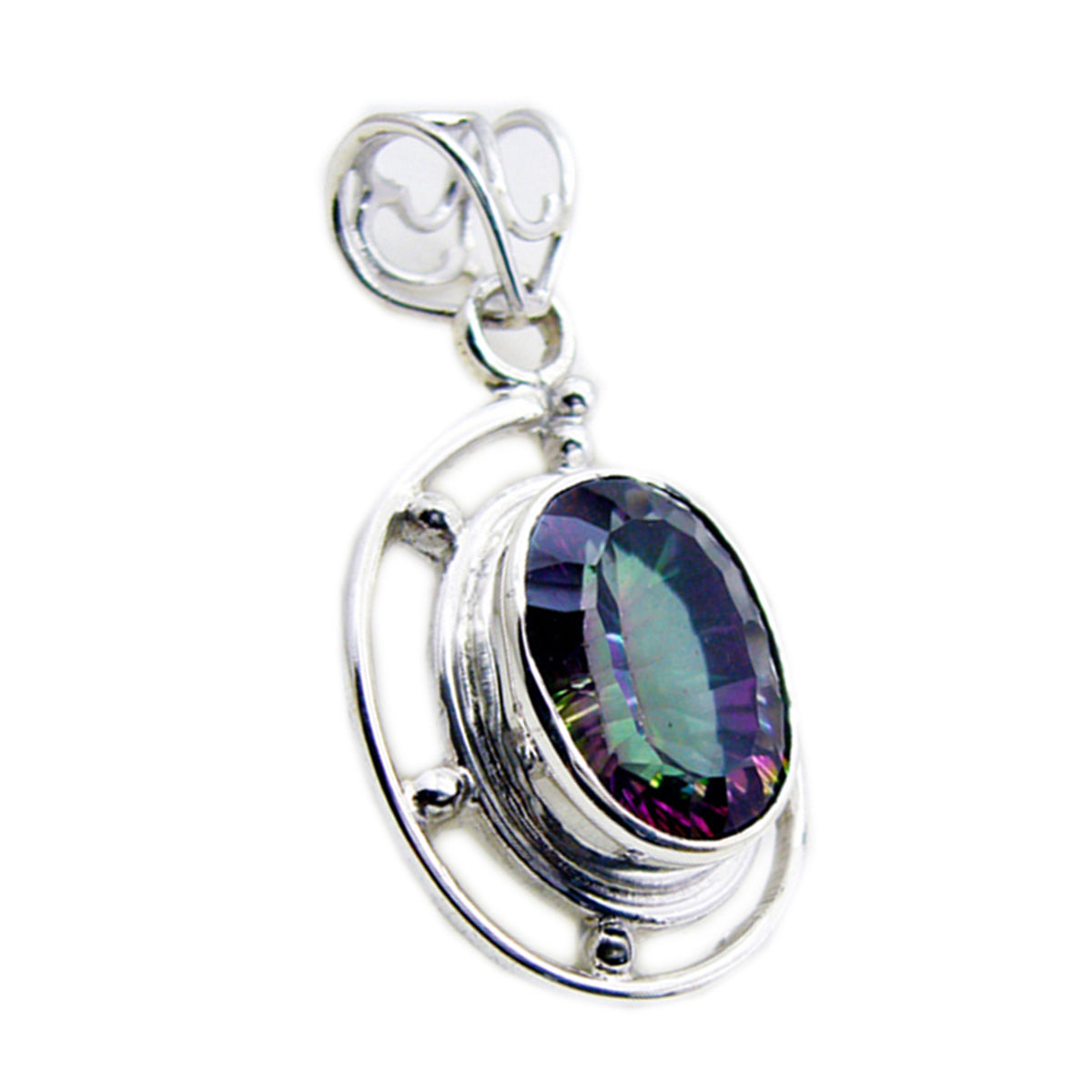 Ella multicolor Rope-Wire Statement Pendant Mystic Quartz multicolor Multicolor