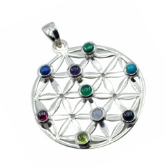 Layla multicolor Art-Deco Statement Pendant