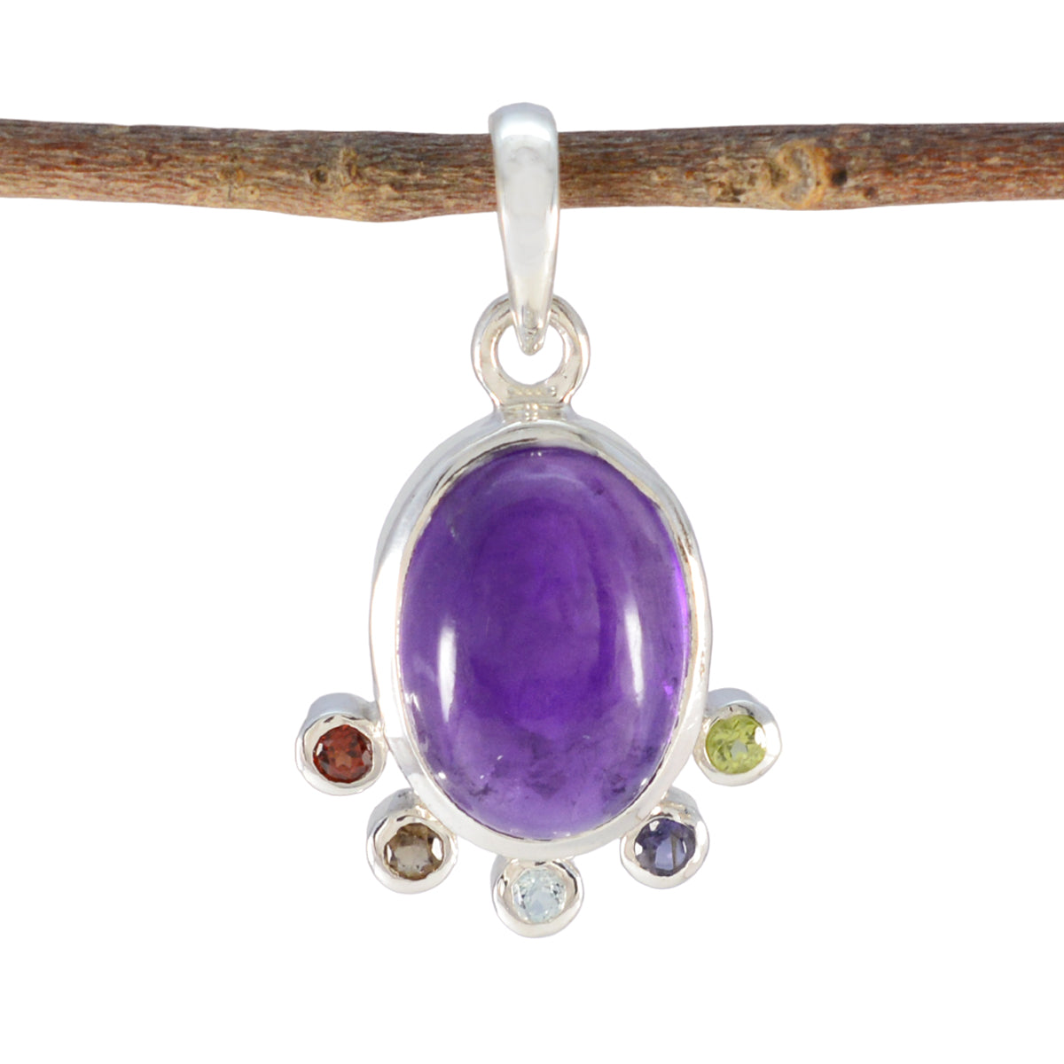 Freya Multicolor Gemstone Pendant for Every Occasion Multi Stone multicolor Multicolor