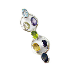 Eliza Multicolor Gemstone Pendant for Everyday Glam