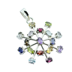 Ivana Multicolor Gemstone Pendant for Vibrant Style