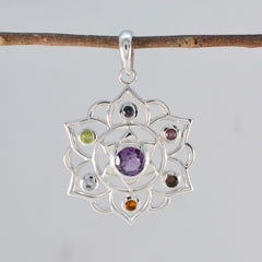 Pauline Multicolor Gemstone Pendant for Elegant Style
