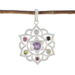 Scarlett Multicolor Gemstone Pendant for Every Occasion Multi Stone multicolor Multicolor