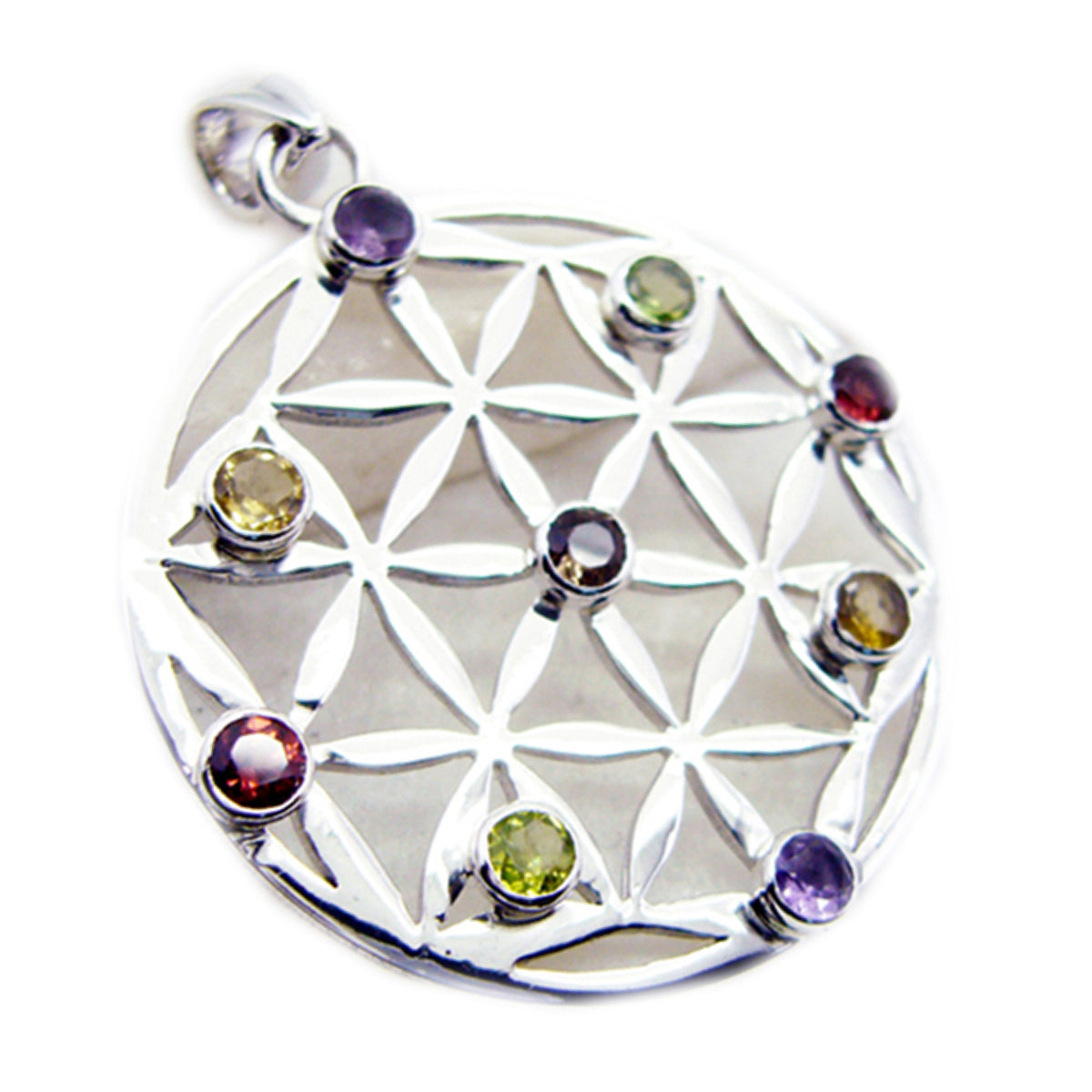 Isabel Multicolor Statement Pendant for Every Occasion Multi Stone multicolor Multicolor
