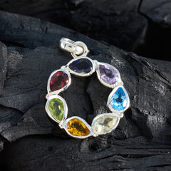 Laura Multicolor Gemstone Pendant for Unique Style