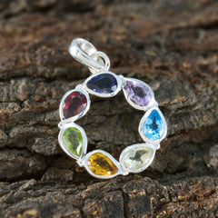 Laura Multicolor Gemstone Pendant for Unique Style