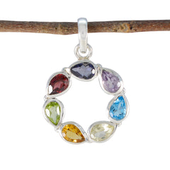 Laura Multicolor Gemstone Pendant for Unique Style Multi Stone multicolor Multicolor