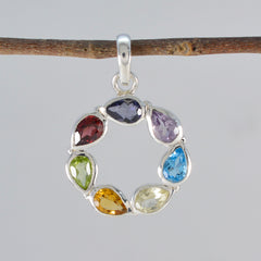 Laura Multicolor Gemstone Pendant for Unique Style