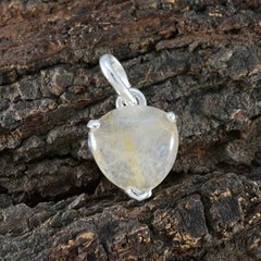 Ivana Yellow Gemstone Pendant in Sterling Silver