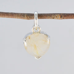 Ivana Yellow Gemstone Pendant in Sterling Silver