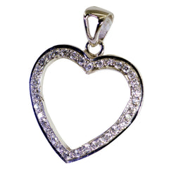 Natcha Heart Shaped Pendant for Women with Sparkling Stones