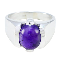 Marie Artisan Purple Solitaire Ring Amethyst Purple