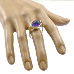 Scarlett Modern Purple Solitaire Ring