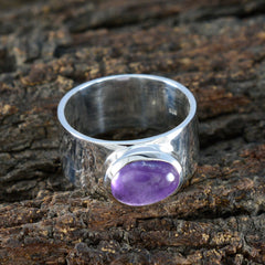 Patricia Armor Purple Solitaire Band