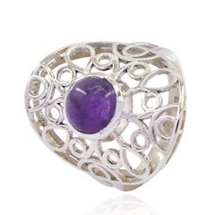 Charlotte Filigree Purple Solitaire Ring