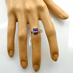 Audrey Contemporary Purple Solitaire Ring