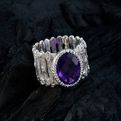 Ángeles Armor Purple Solitaire Band