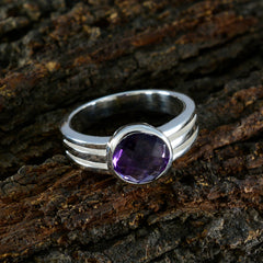 Micaela Glamorous Purple Solitaire Ring